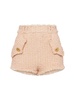 High-rise tweed shorts