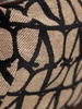 Logo jacquard canvas crop top