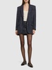 Oversized sequined tweed jacket