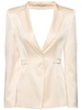 Tailored satin single breast jacket