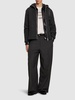 Wool blend pinstripe pants