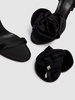 105mm Flower satin sandals