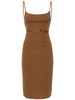 The Km stretch cupro blend midi dress