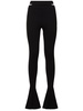 Stretch viscose cut-out pants