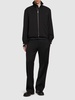Zip-up wool bomber jacket