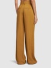 Viscose blend high waist flared pants