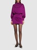 Sylvia long sleeve satin mini dress