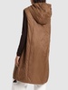 Greengi hooded midi puffer vest