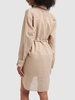 Brioso cotton & silk striped mini dress