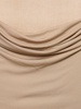 Draped jersey midi dress