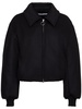 Owella wool blend felt bomber jacket