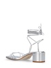 55mm Serafina metallic leather sandals