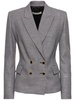 Houndstooth wool & lurex blazer