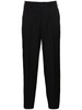 Z-2 tucked gabardine wool pants