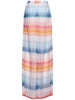 Chevron wide pants