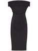 Knit viscose midi dress