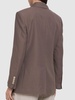 Fluid twill double breast blazer