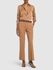 Haylee flared crepe cropped pants