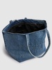 Punch denim tote bag