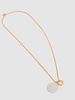 Gold plated necklace w/ double charm