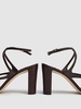 85mm Azie lizard print leather sandals