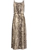Dayla python print jersey long dress