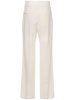 Straight viscose blend pants