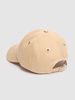Red cotton gabardine cap