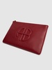 Lili pebbled leather pouch