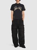 Bleached cotton cargo pants