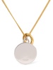 Gold plated necklace w/ double charm