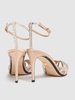 80mm Penelope satin & crystal sandals