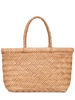 Mini Flat Gora leather basket bag