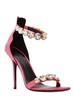 110mm Embellished satin sandals