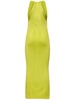 Superfine ribbed viscose midi dress