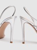 105mm Metallic leather sandals
