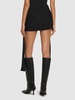 Mesh mini skirt w/gold rings