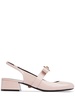 35mm Gianni Ribbon patent sling backs