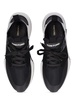 Alcantara tech & leather low sneakers