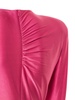 Asymmetric viscose jersey midi dress