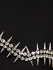 Embellished spike mini dress