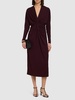 Mathilde draped viscose midi dress