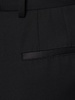 Wool gabardine cigarette tuxedo pants