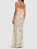 Embellished lace maxi dress