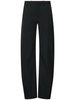 Mid rise bowed pants