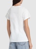 Curved seam cotton t-shirt