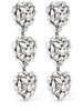 Crystal hearts earrings