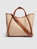 M Summer Marin raffia effect tote bag