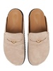 Suede mules