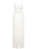 La Robe Peplo satin long dress